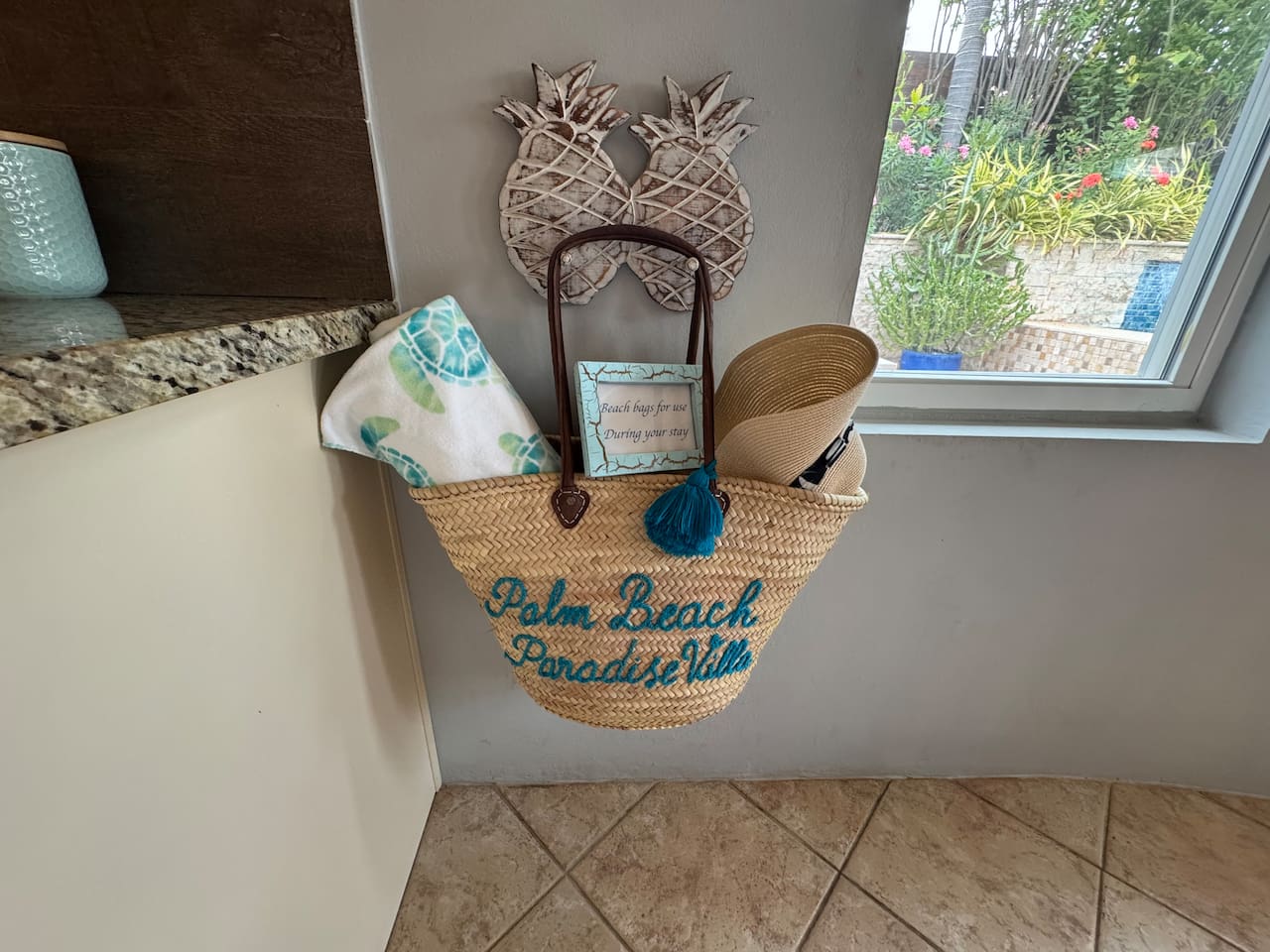 Plenty of beach towels and feel free to use our beach tote too!