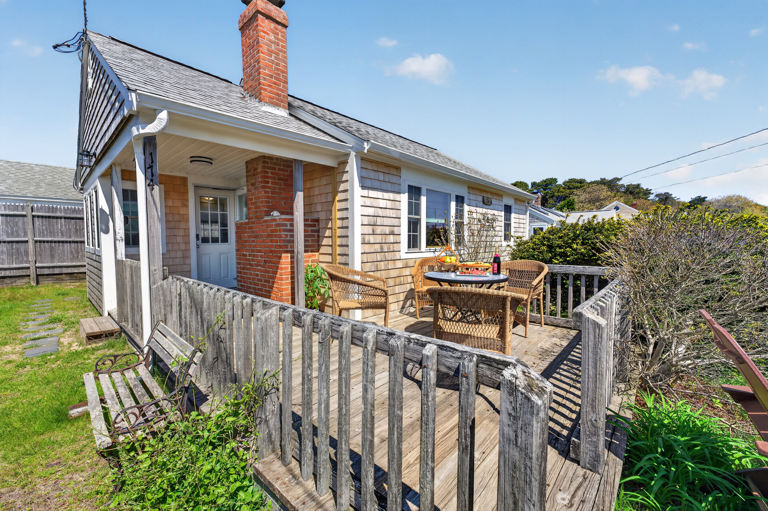 A welcoming front porch perfect for morning coffee and quiet moments.