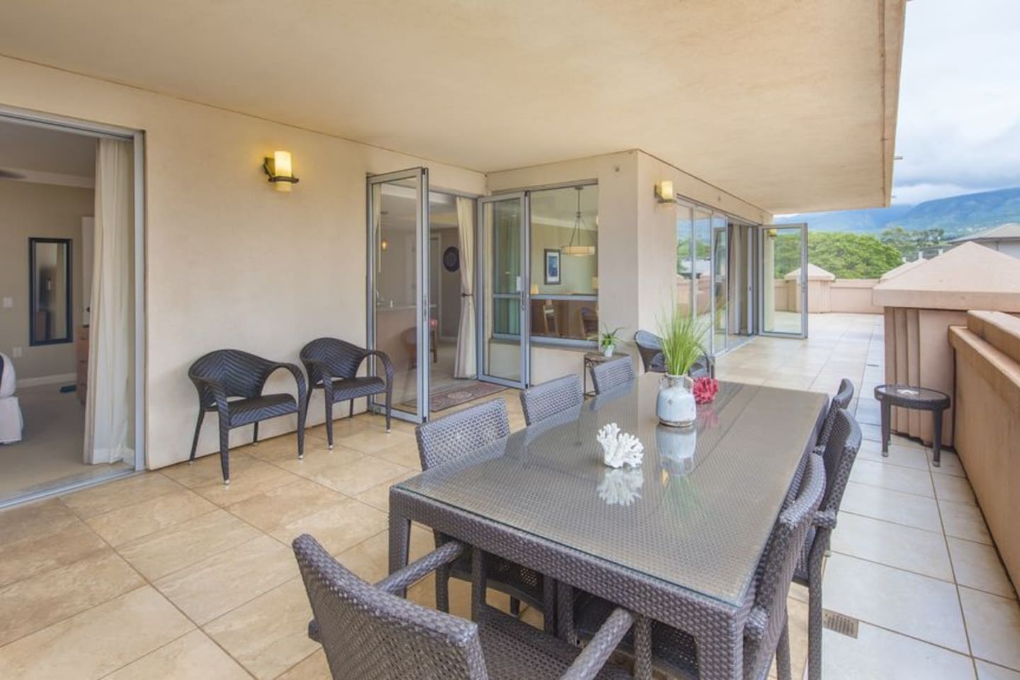 Bedroom opens directly to the  lanai