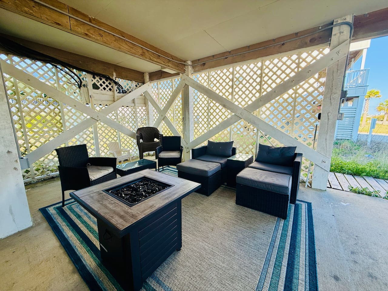 Fire pit area 