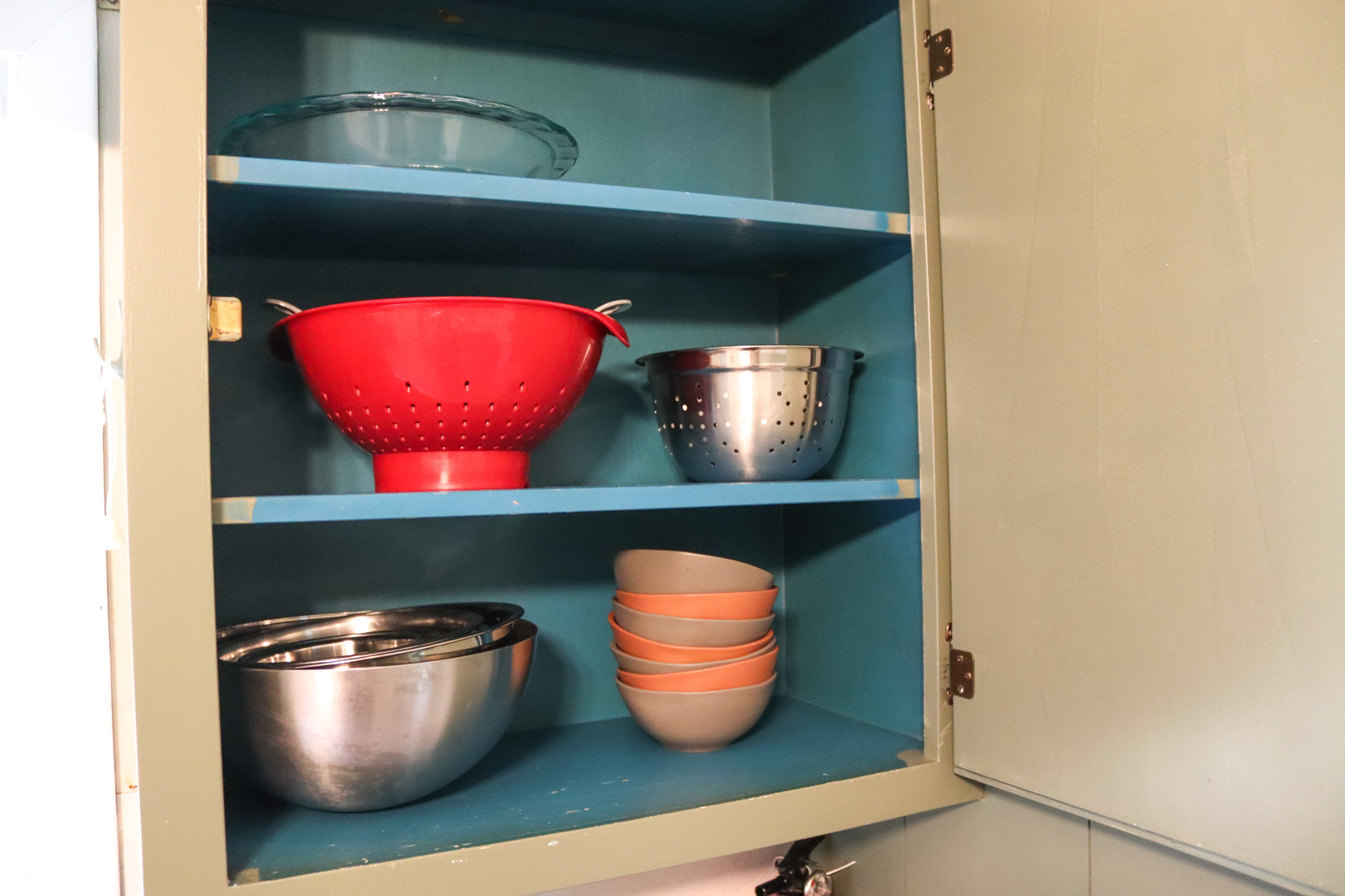 A fully stocked kitchen with dishes for everyday meals or special occasions.