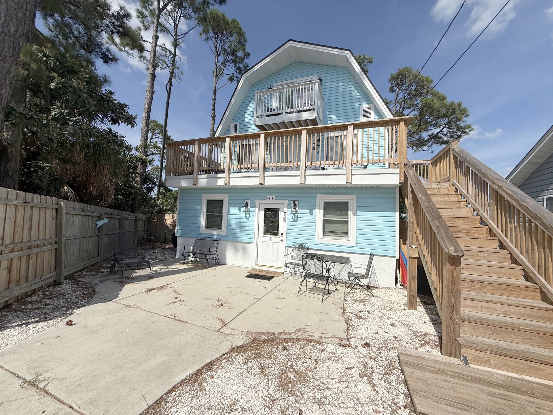 Exterior stairs to the Biltmore Beach Coastal (2nd floor)