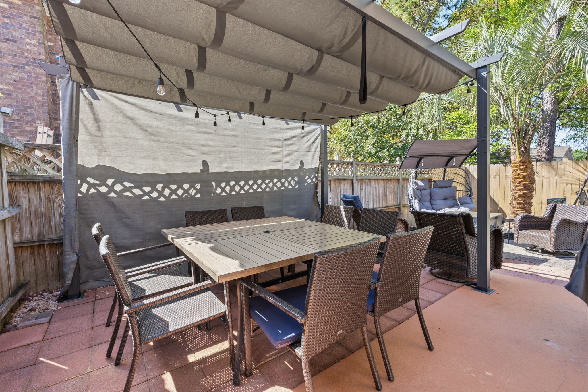 Relax in the beautiful private outdoor space with covered patio, outdoor grill and much more!