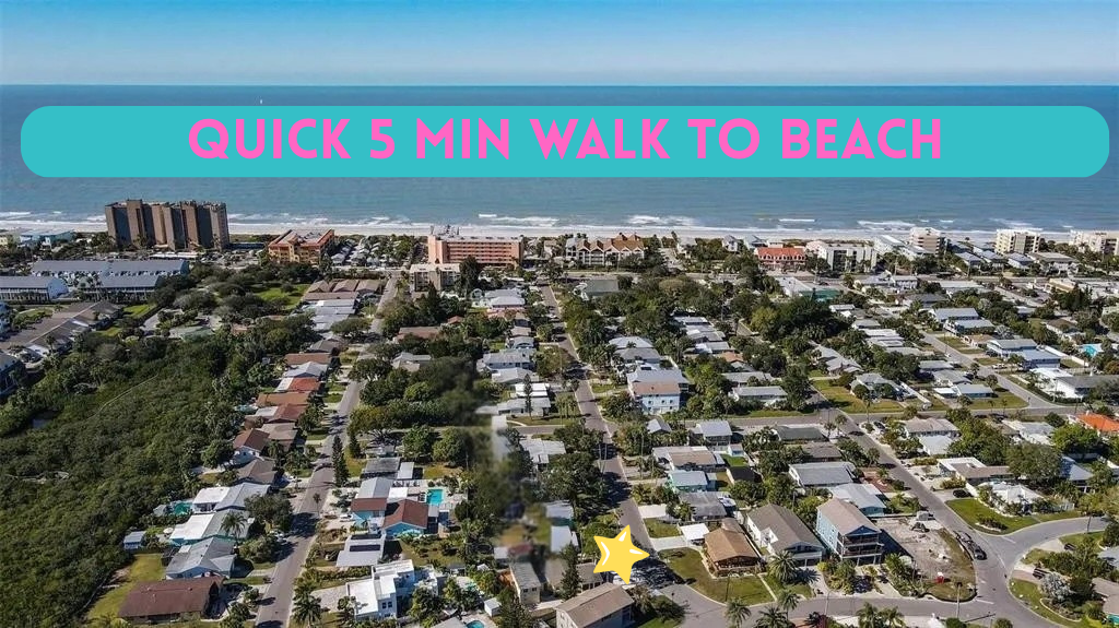 5min walk to the beach