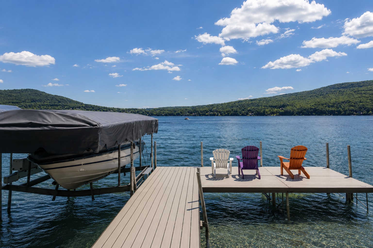 Dock overlooking Canandaigua Lake