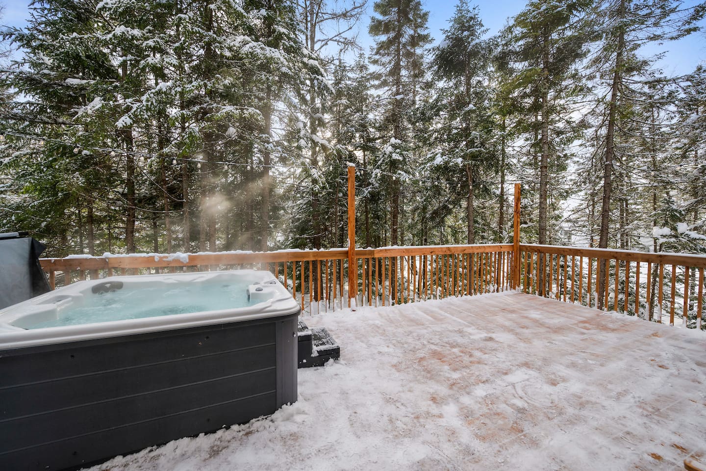 Enjoy warm bubbling comfort whenever you need relaxation