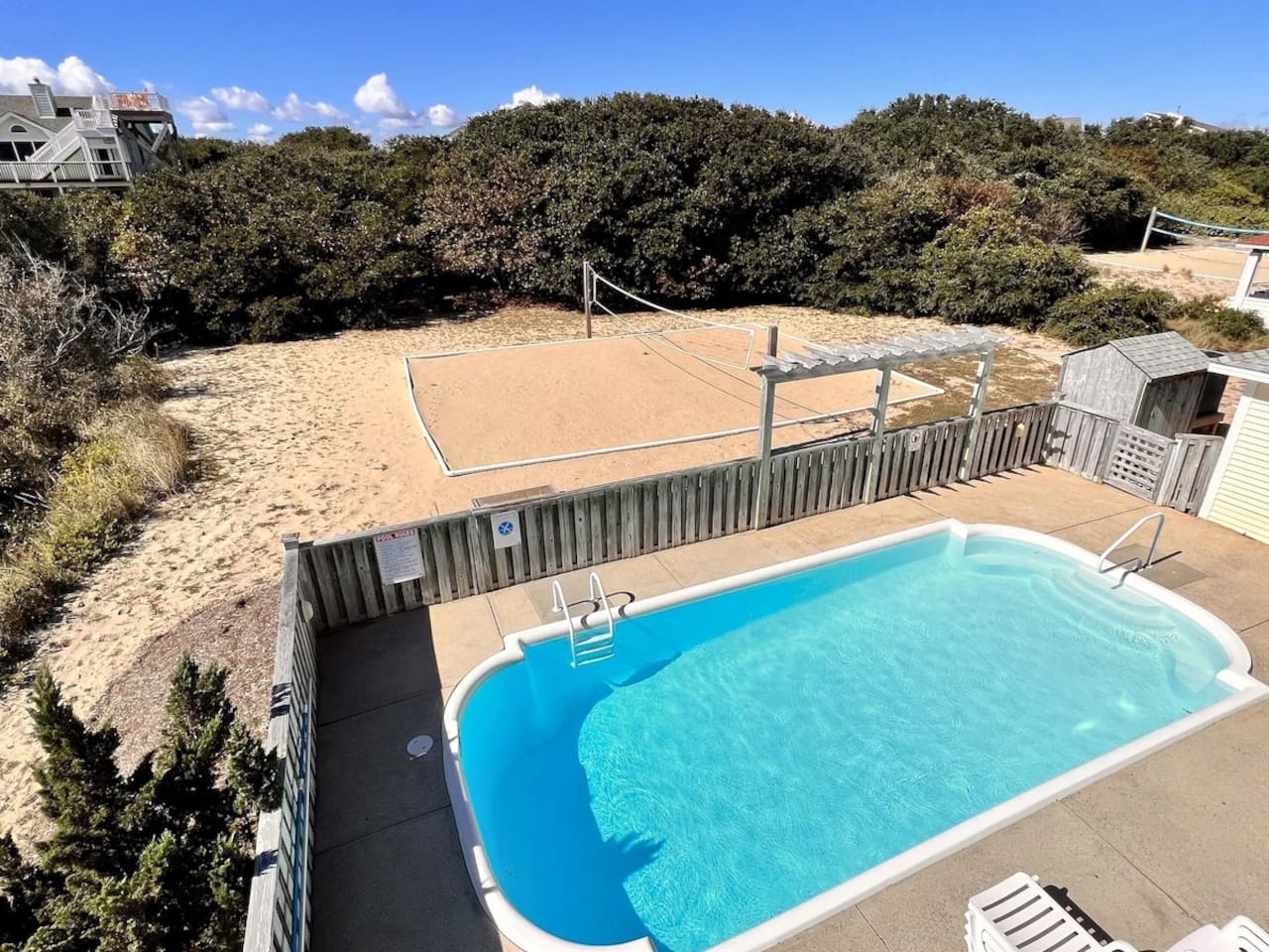 Pool & Volley Ball Area