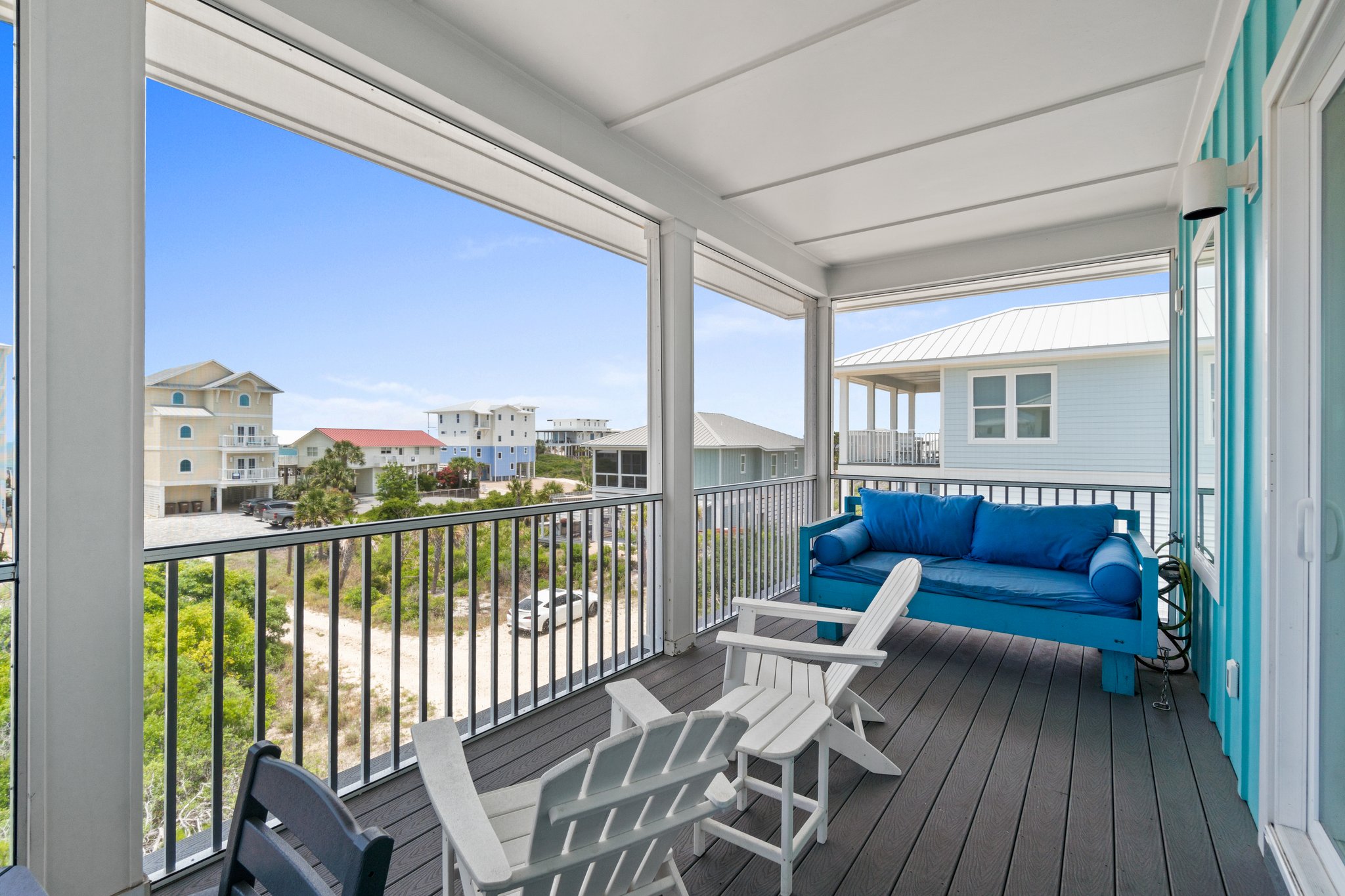 Top Floor Deck off the Living Room