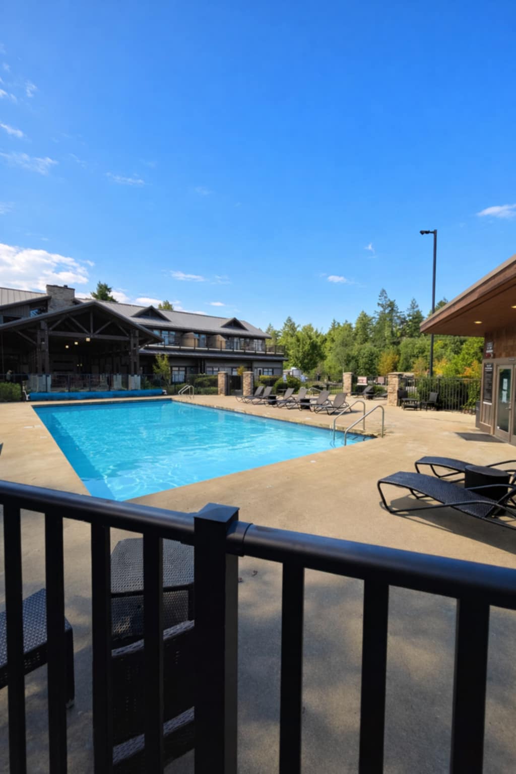 Outdoor Seasonal Heated Pool. Open May - October. Pool has multiple shade umbrellas for comfort. Oversized Resort pool to be enjoyed by all ages. Free for all our Guests.