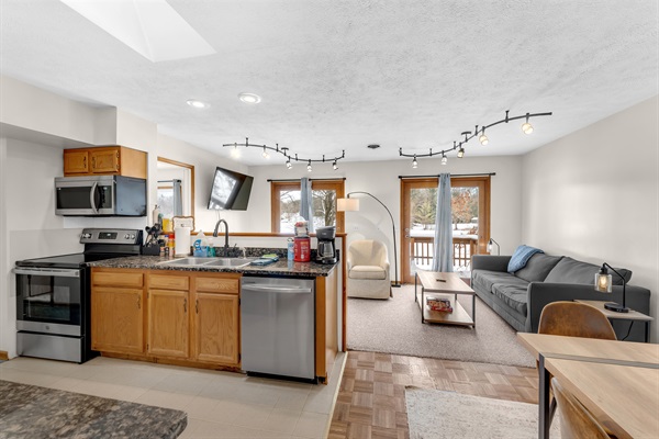 View into living room