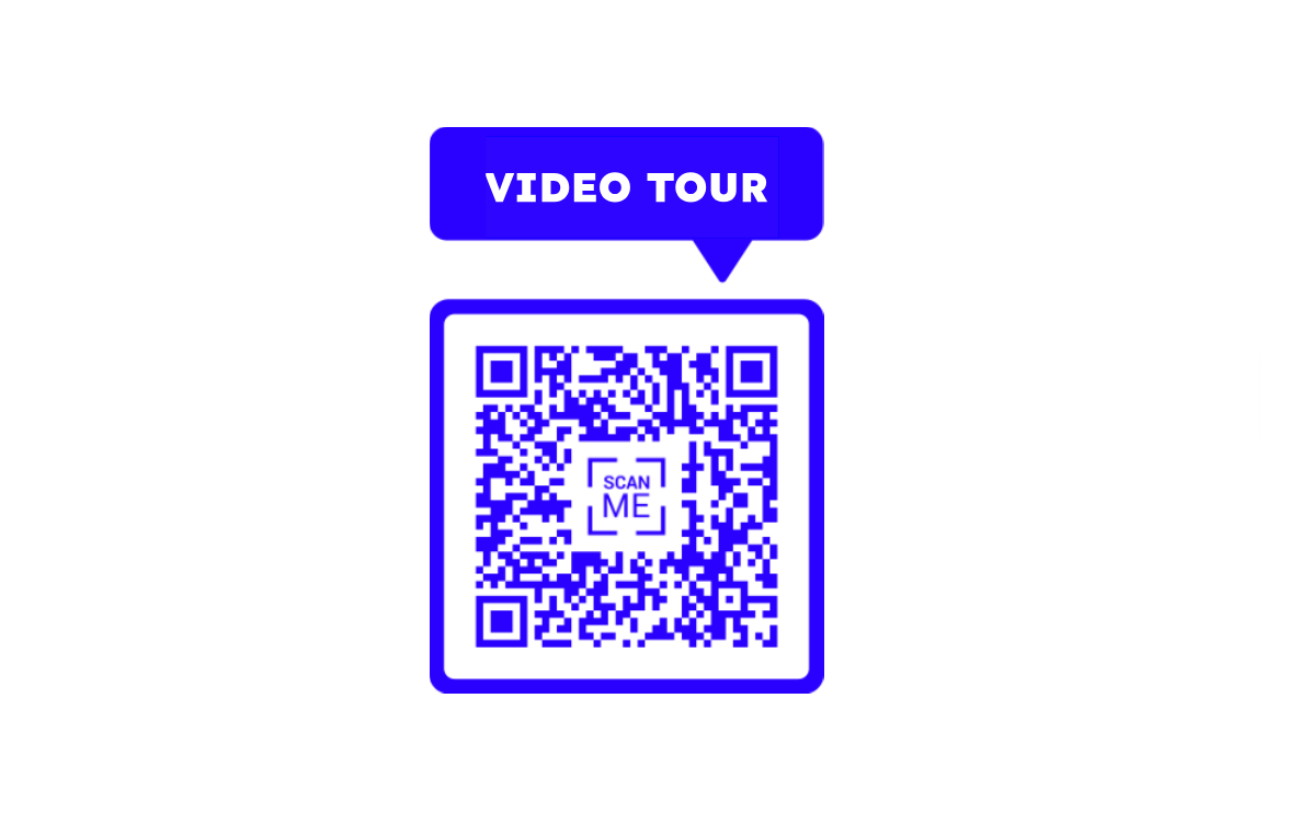 Take a quick video tour of the entire place by scanning this QR code!