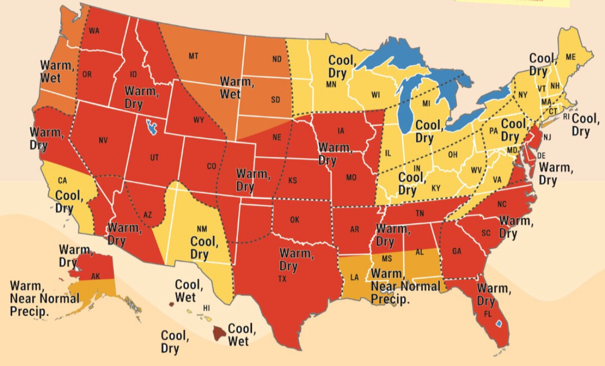 2025 Fall Weather Estimate: COOL & DRY @ WishYouWereHere7Devils!