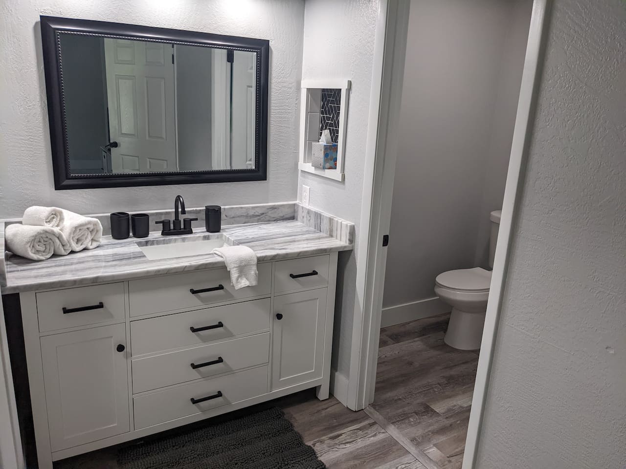 Master bathroom vanity