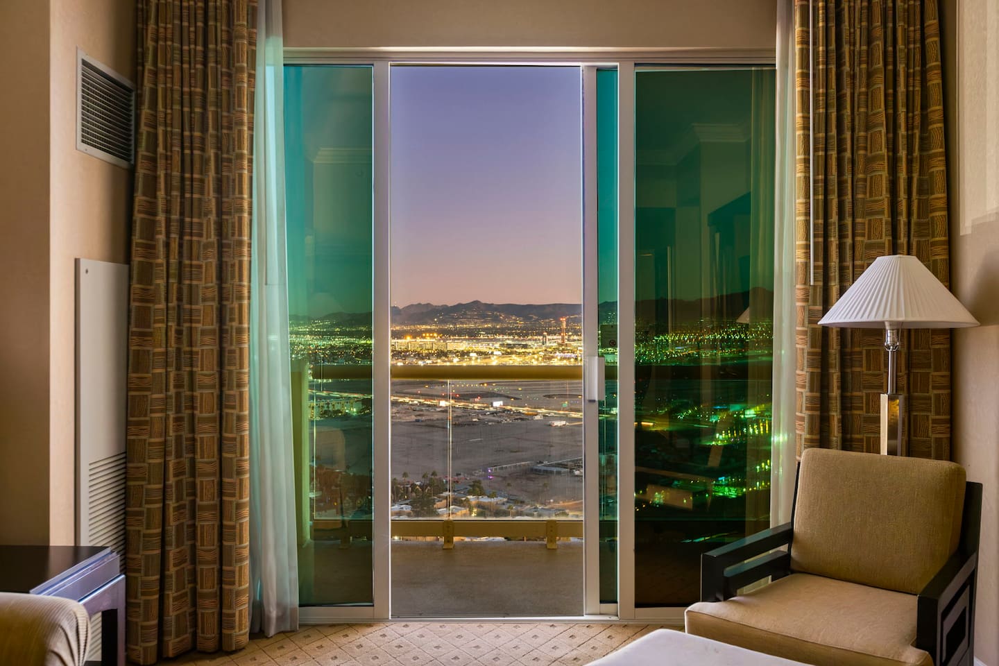 Glass door to cool breeze