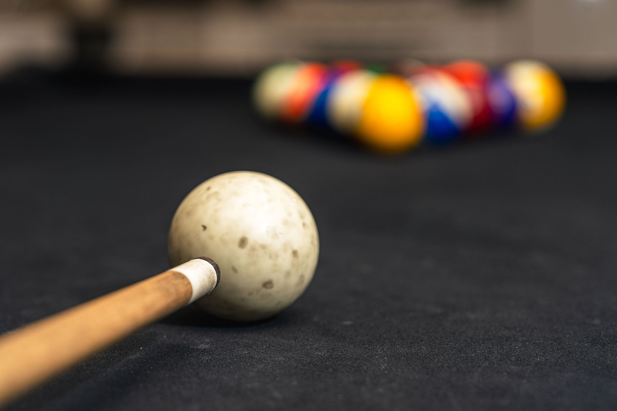Ready, Set, Break! Close-up of the billiards setup in the game room—perfect for friendly family competition.