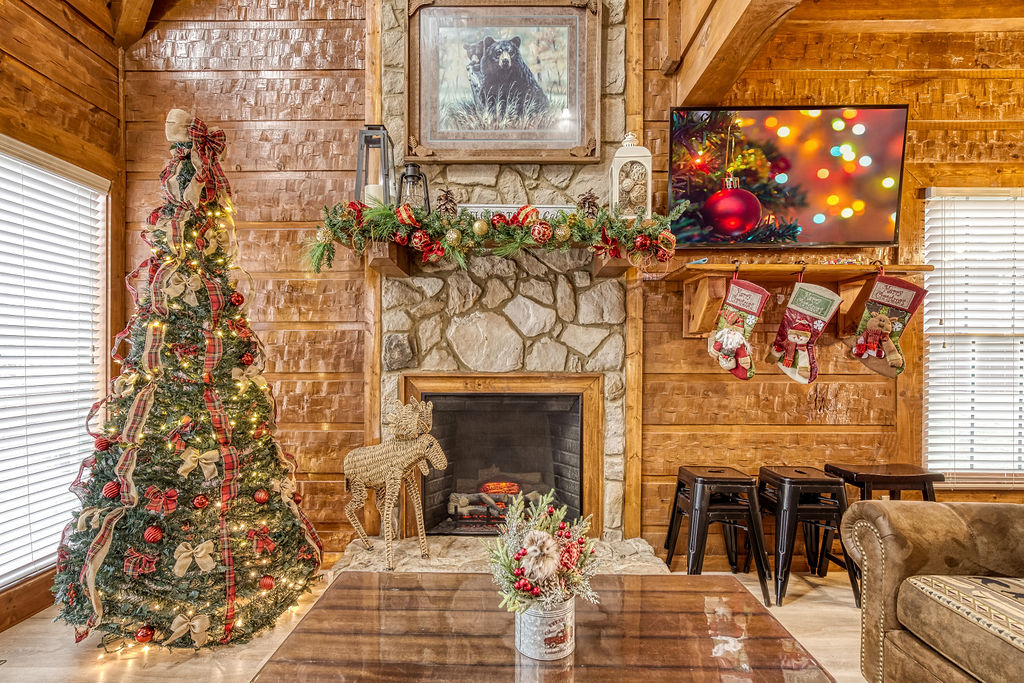 Decorated for Christmas from mid Nov to early Feb