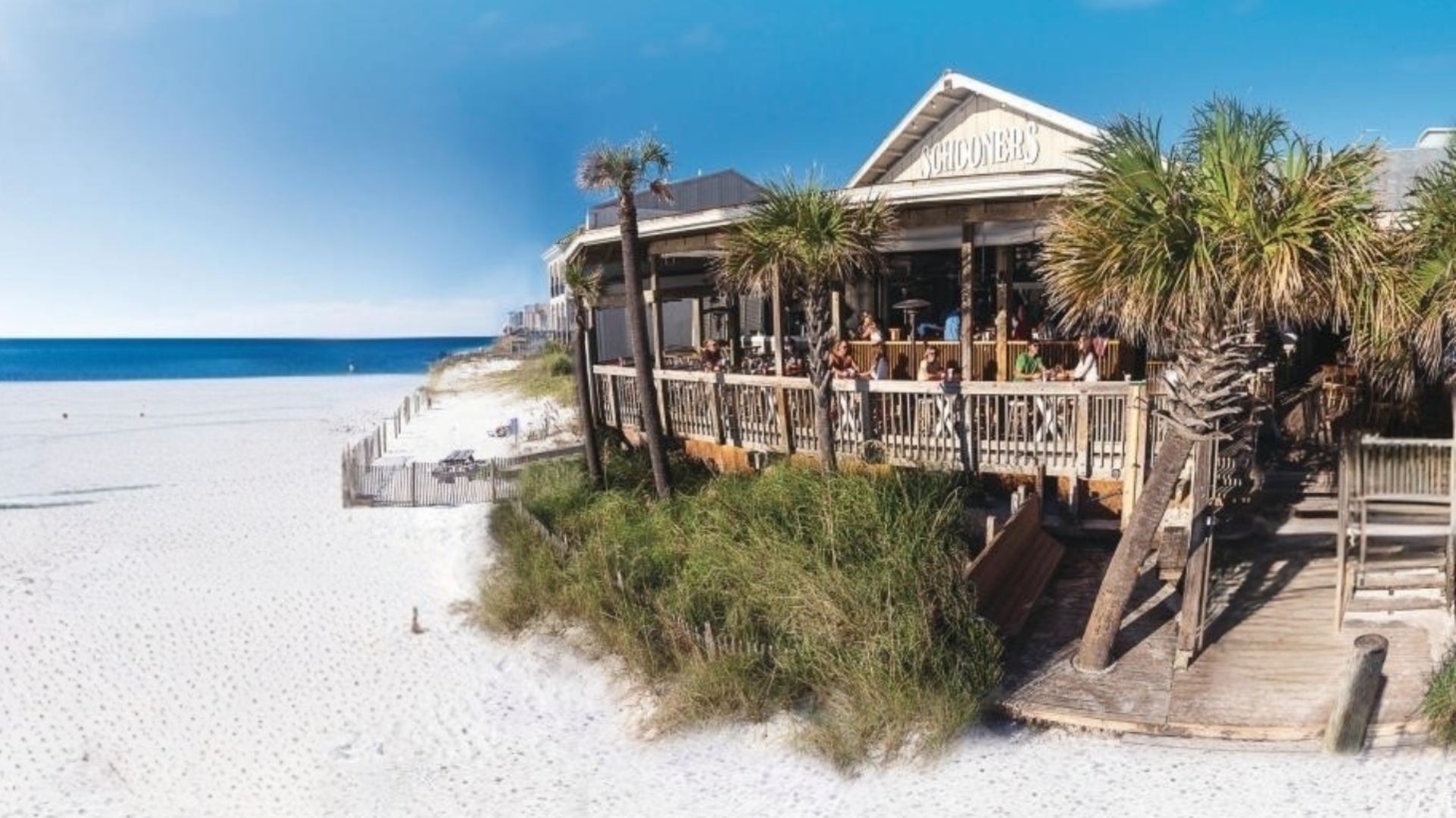 One of the best restaurants in PCB is right by the beach closest to us