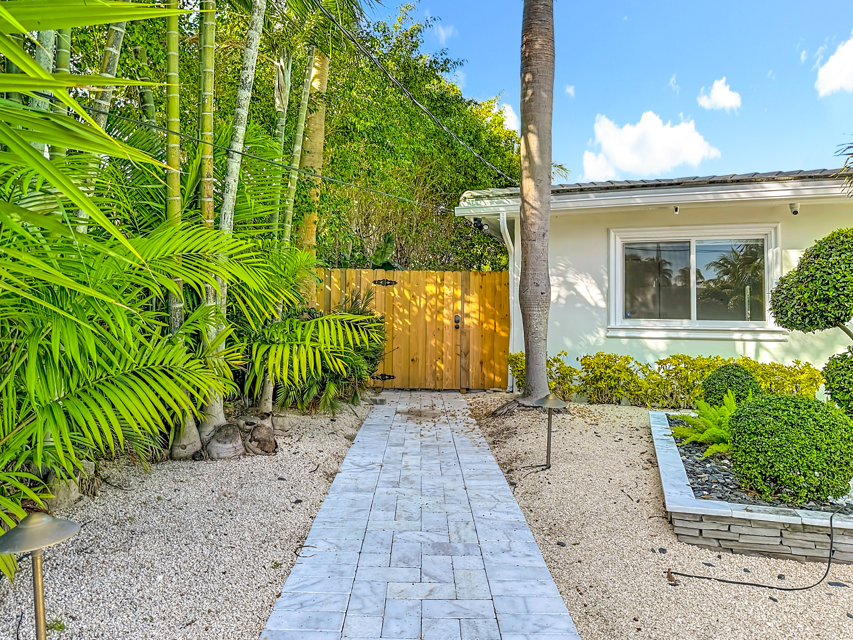 The oasis is out back. 