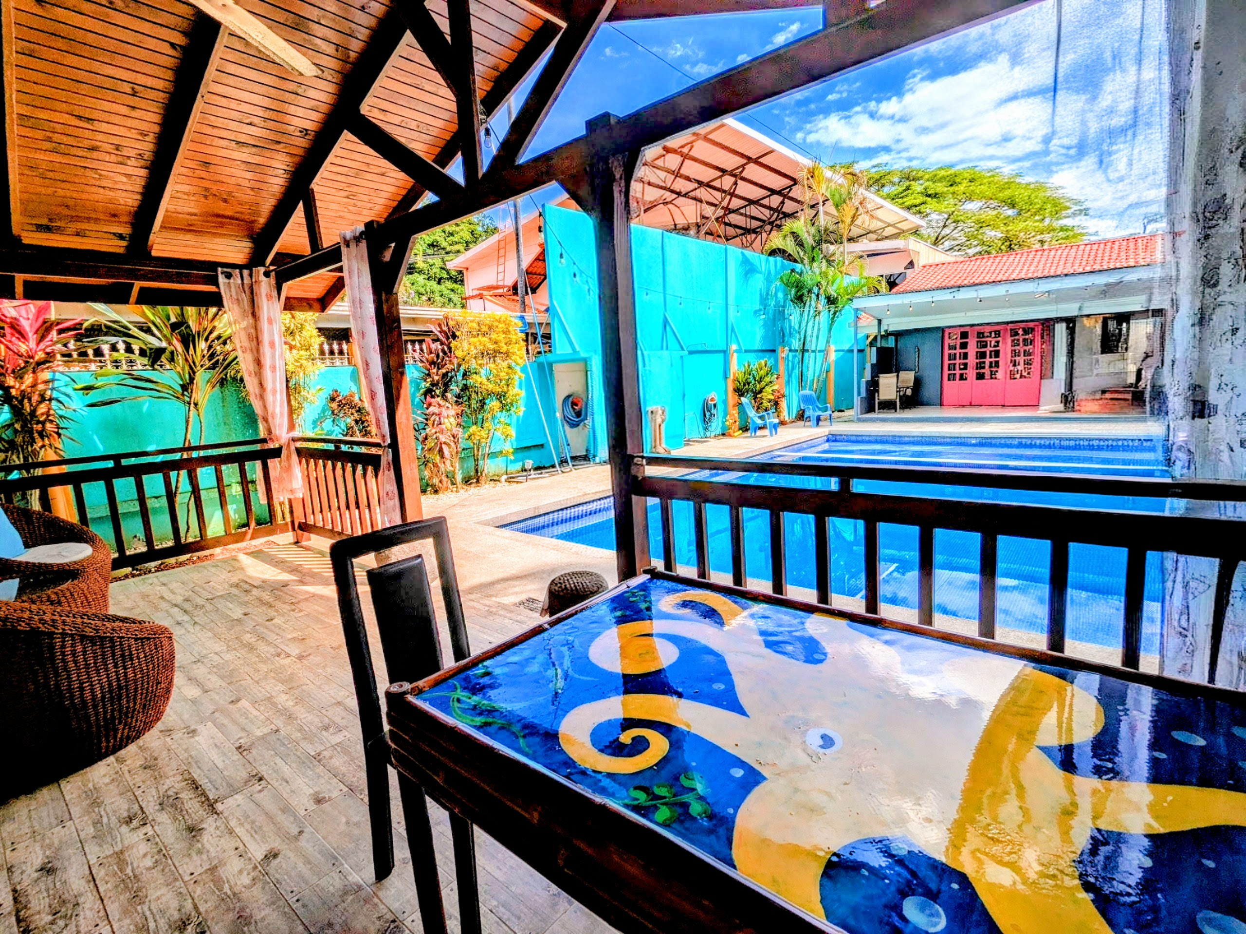 Patio View From Cabina Bamboo