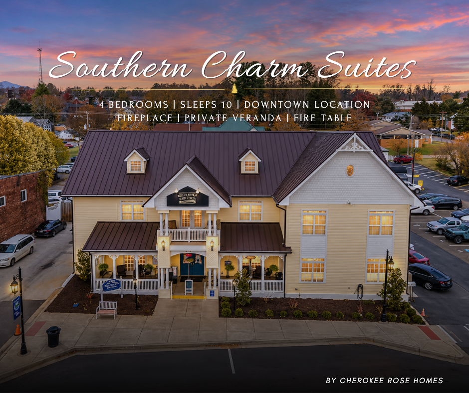 Southern Charm Suites puts you steps from dining, shopping, and the best of downtown, with multiple unique suites to choose from. Perfect for couples, families, and groups looking for convenience without giving up comfort.