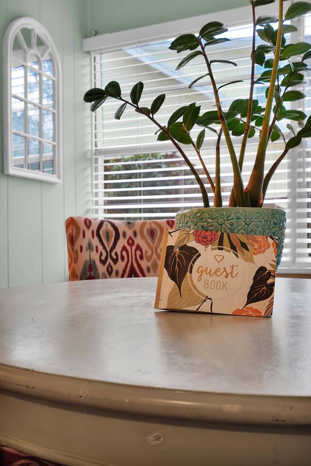 Enjoy the natural light of the front porch