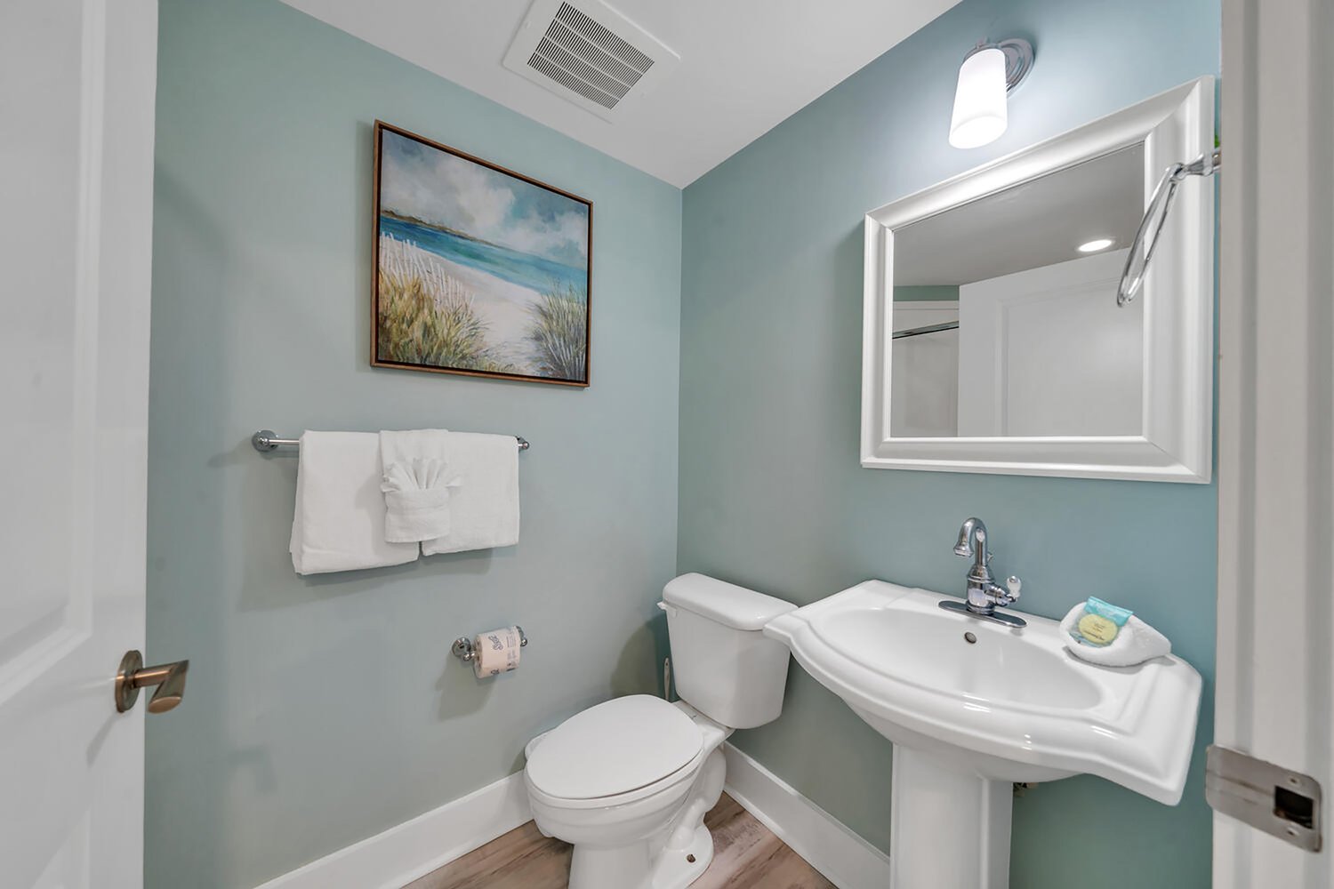 Full bathroom with walk-in shower
