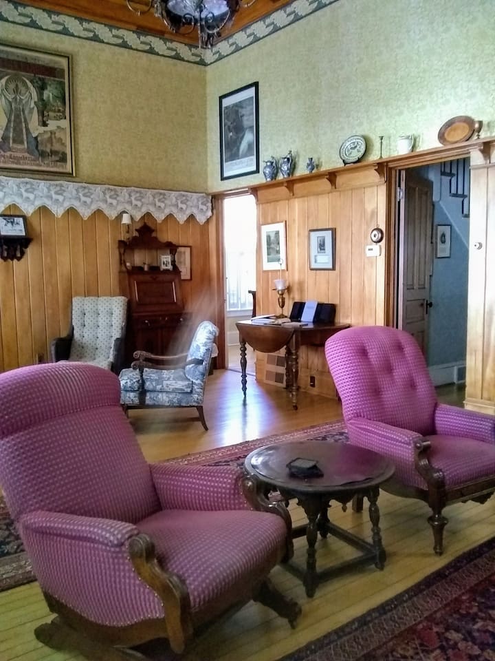 The double height living room was an unusual feature in the late 19th Century.