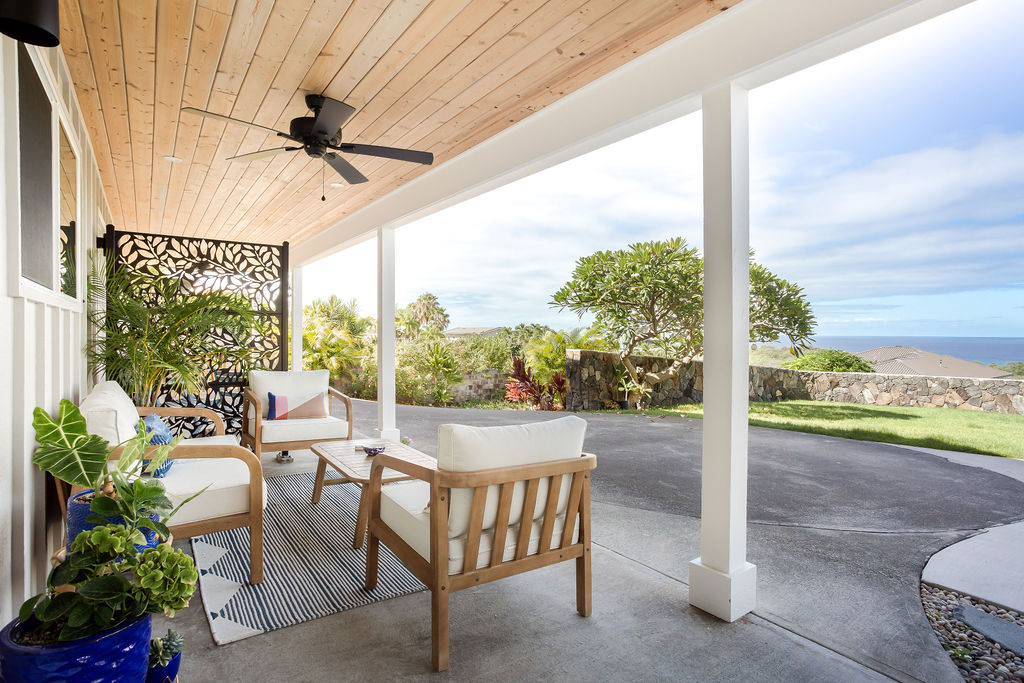 Outside mingling area