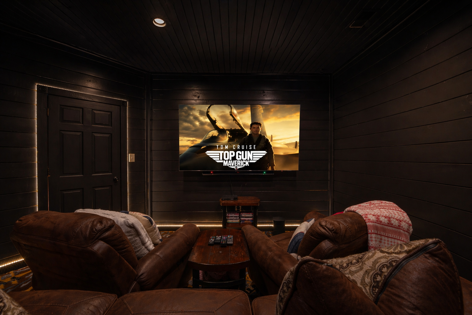 Enjoy the submersive theater experience from your private cabin.