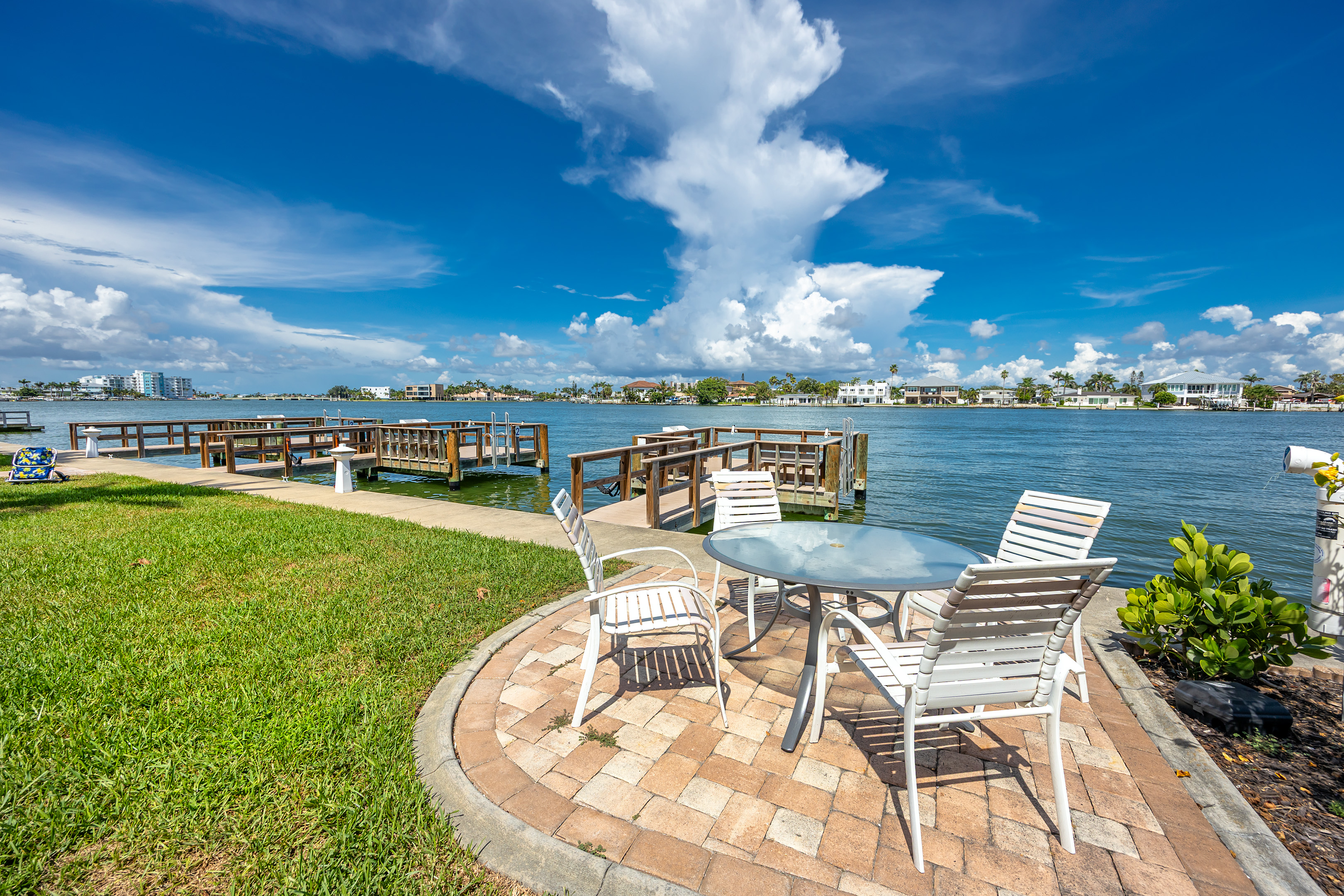 Dine or fish right outside your condo