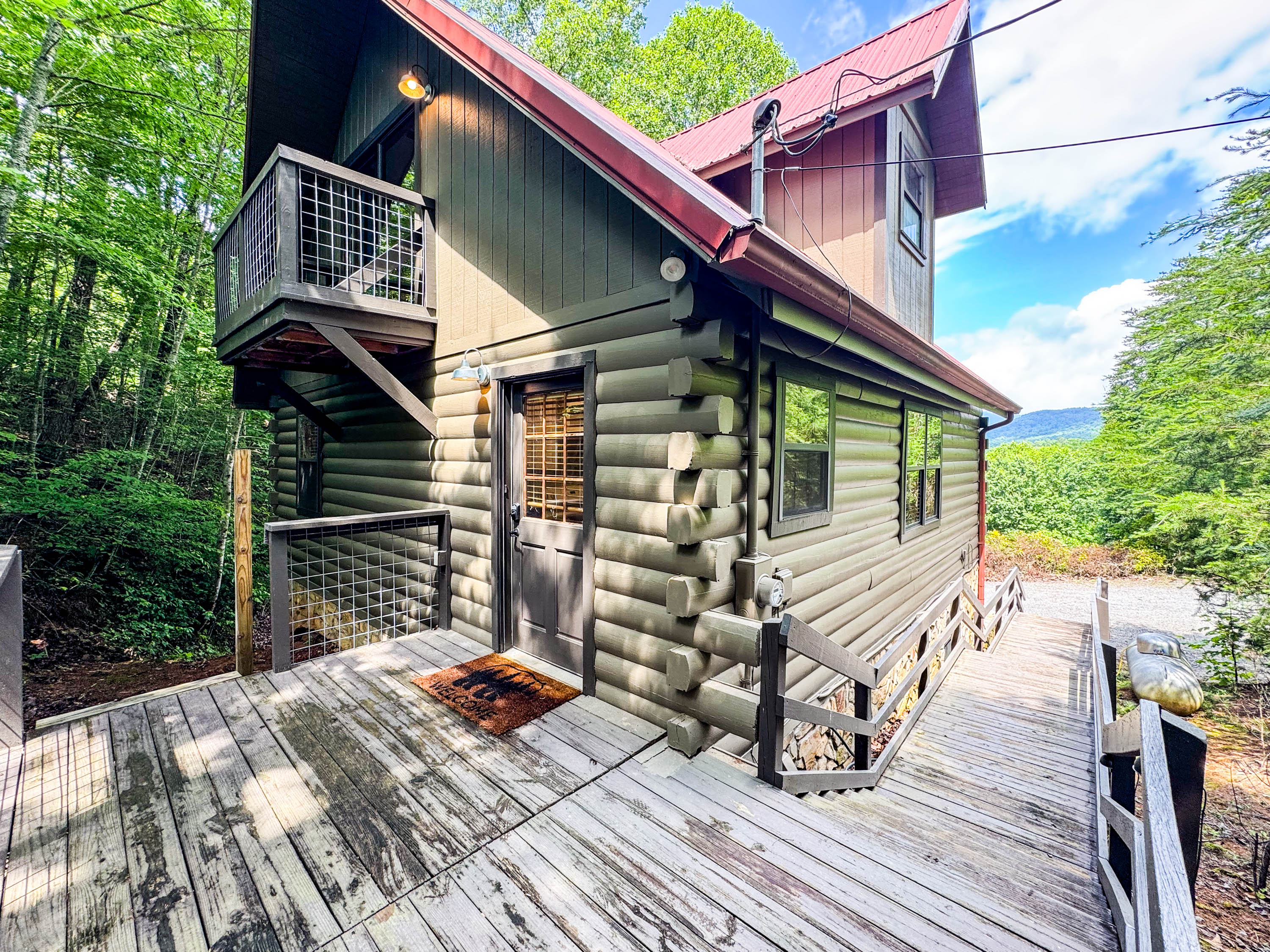 Entry door to the cabin