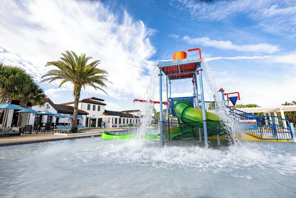 Interactive and fun kids area with lots of ways to play in the water at the resort