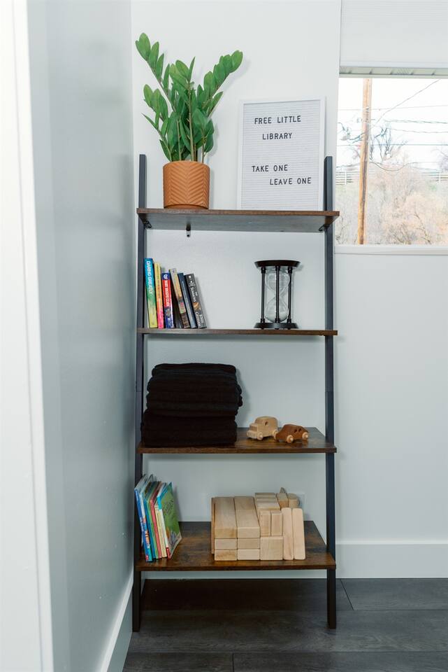 Bookshelf in the third bedroom