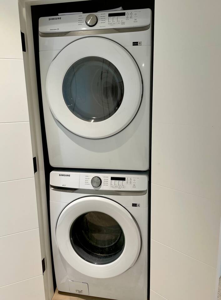 Laundry Station with full size Samsung Washer & Dryer conveniently located in 2nd floor hallway