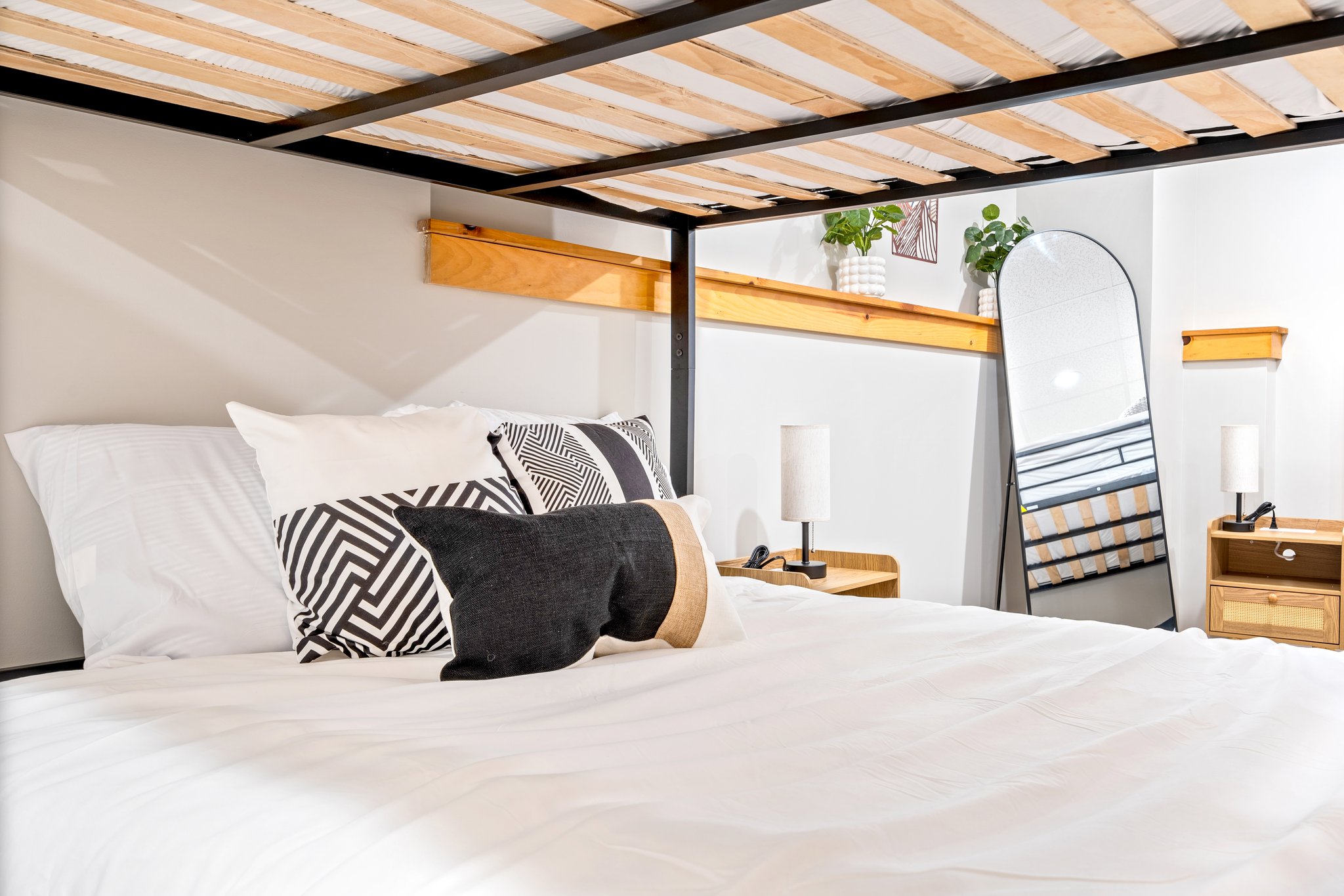 Sink into cozy, well-made beds for a restful sleep after a day of adventure
