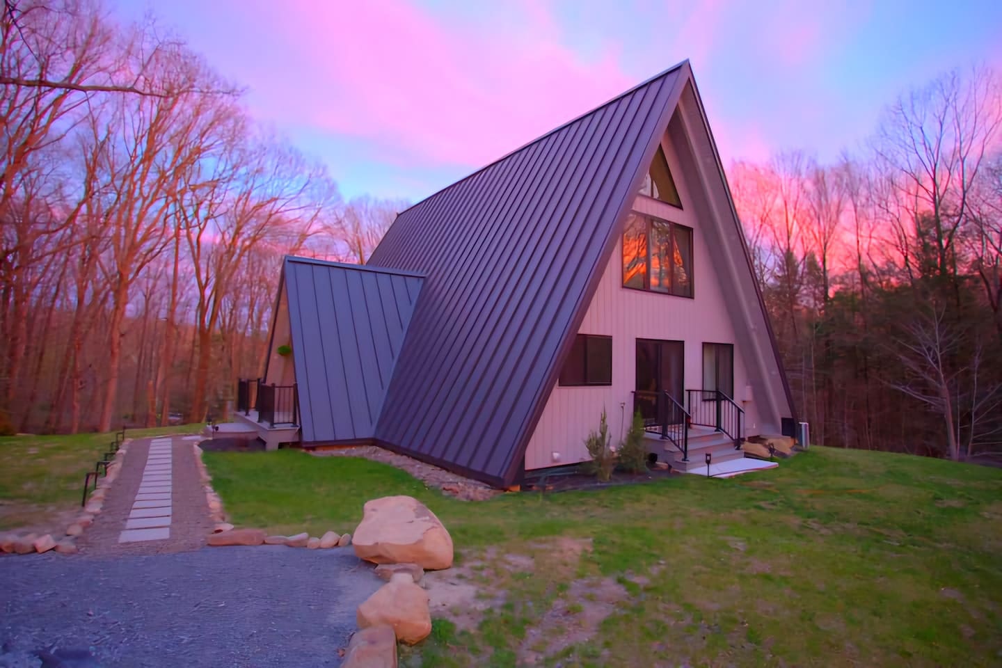 Modern Cozy Tri-State A-Frame 