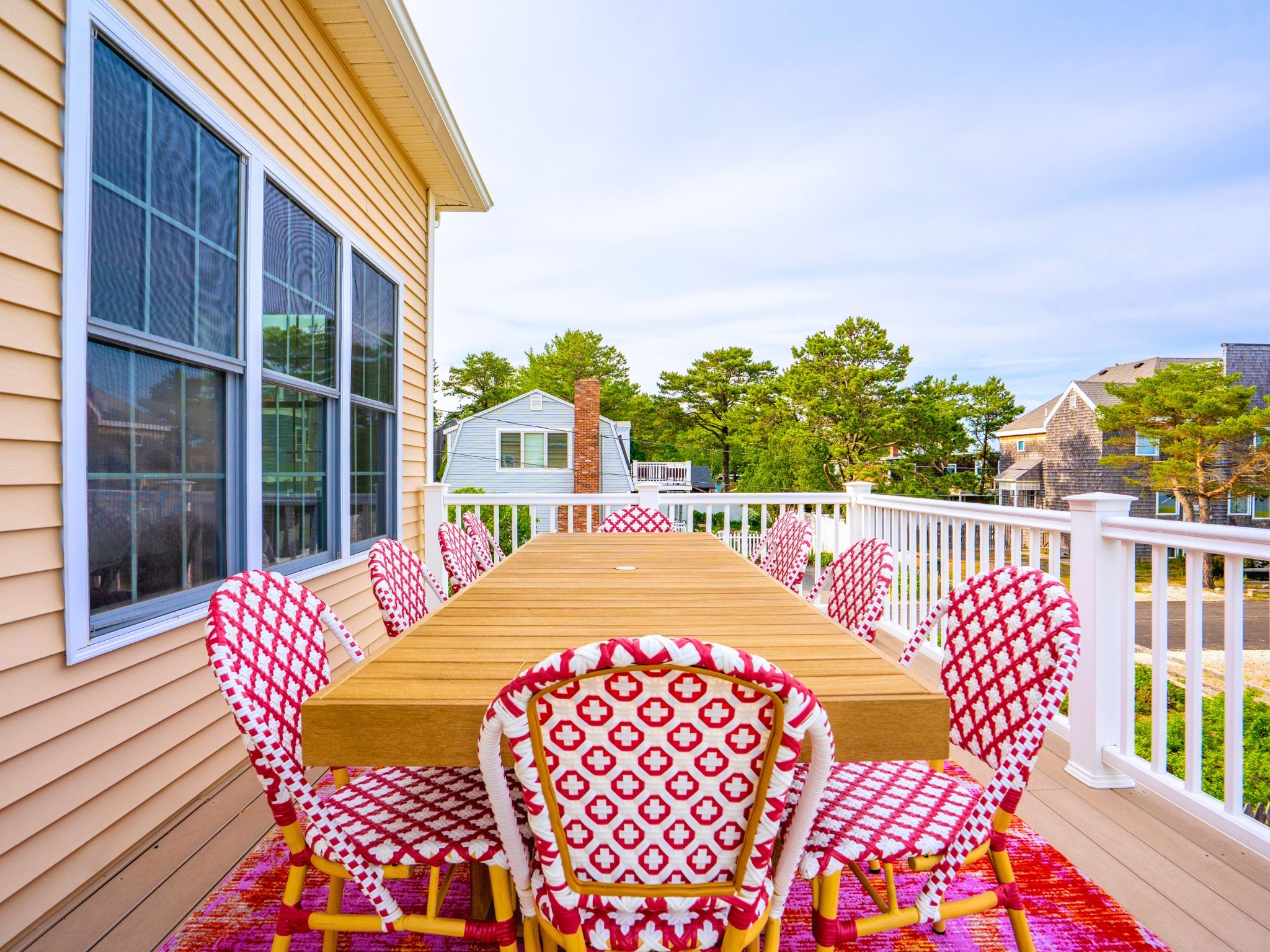Pull up a chair on the deck and let the fresh air and good vibes surround you.