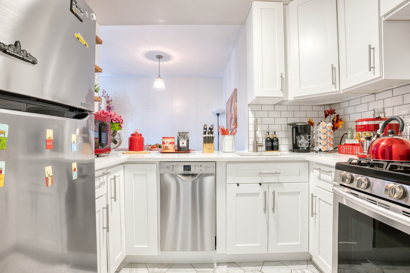Fully stocked kitchen 