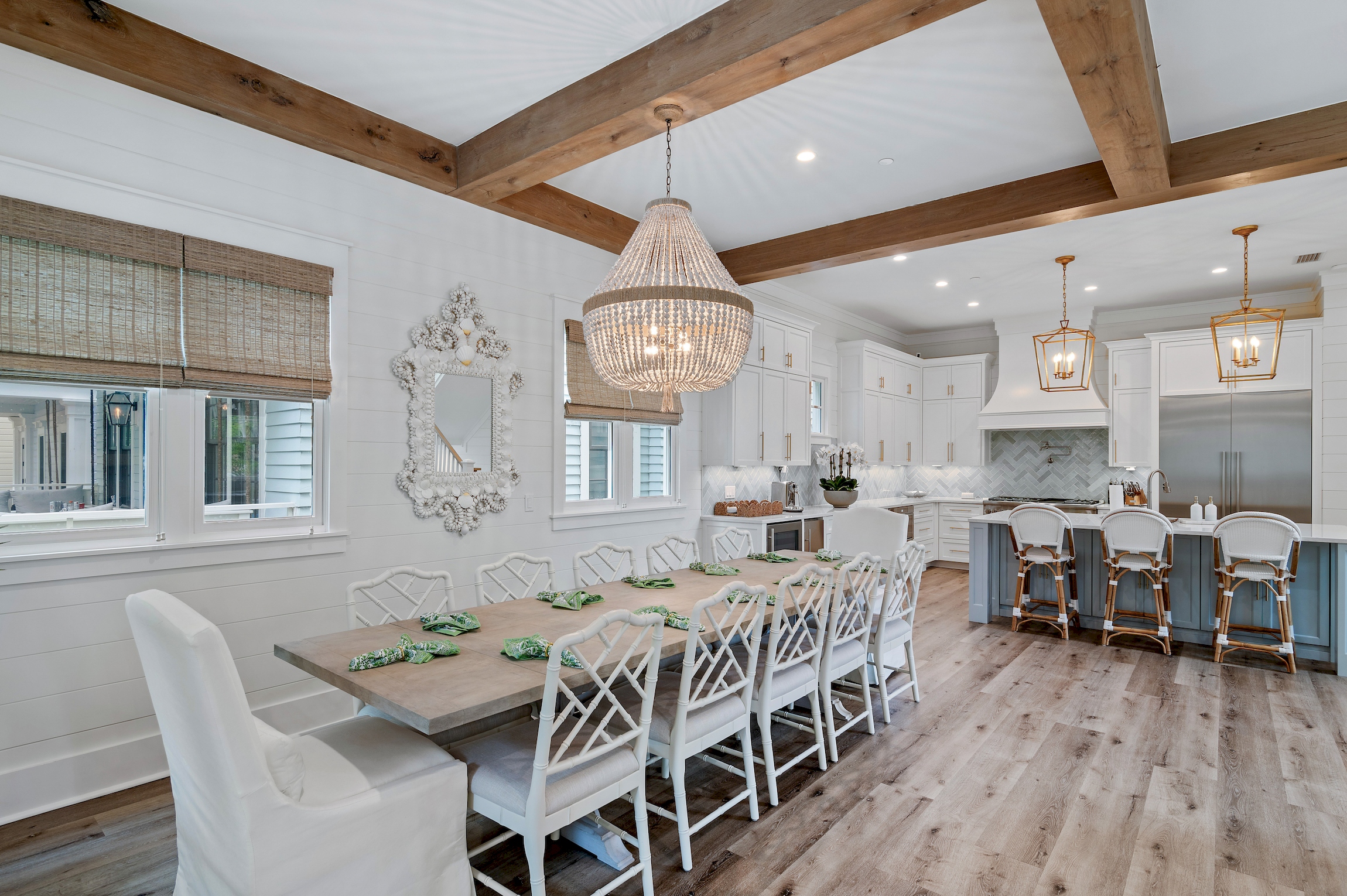 Wow your dinner guests with this lovely dining space.