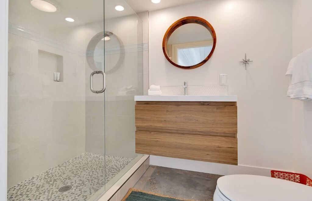 Full bathroom in casita