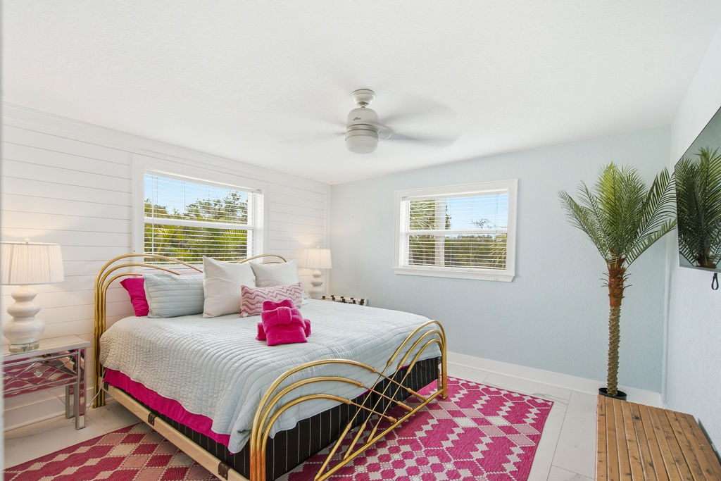 Bedroom three is one of two first floor bedrooms.