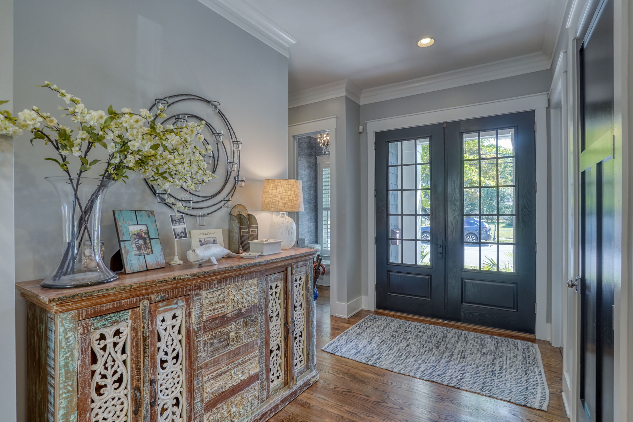 Bright, welcoming entryway