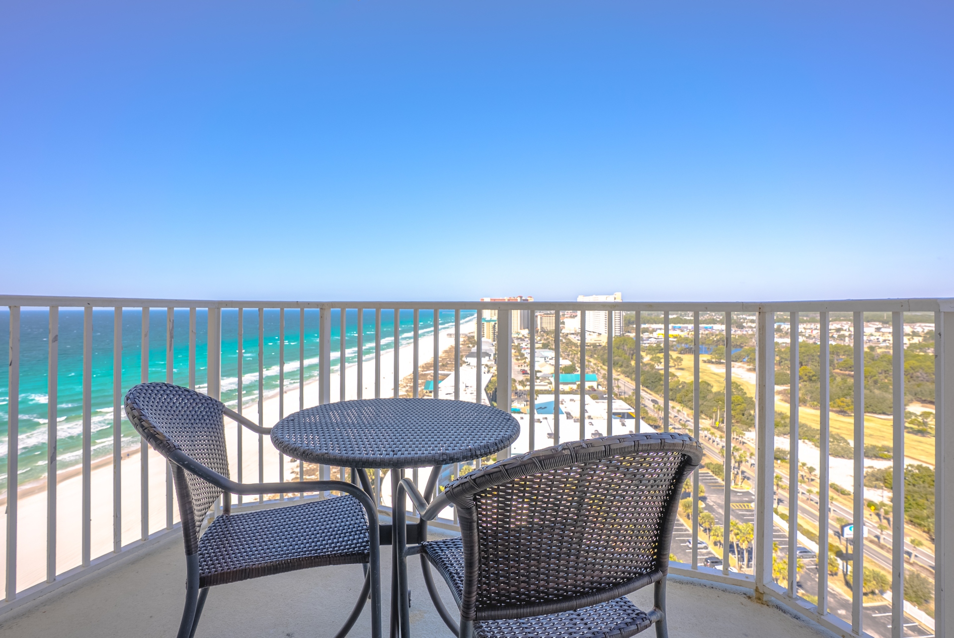Balcony and beach view off bedroom #2