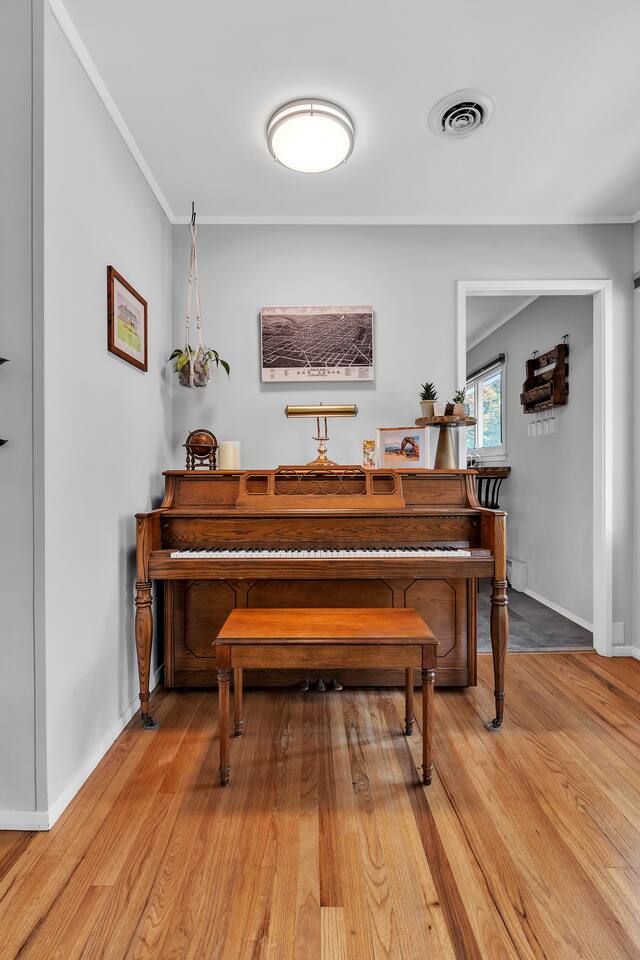 Have a musician in the family? This room is perfect for entertaining!
