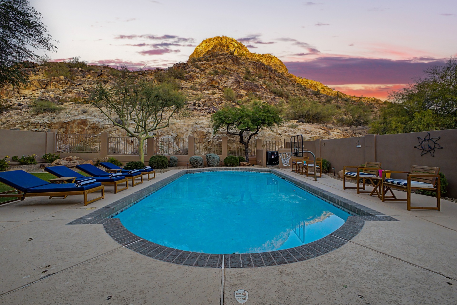 Amazing Mountain View Oasis. Heated saltwater pool with BBQ and plenty of seating