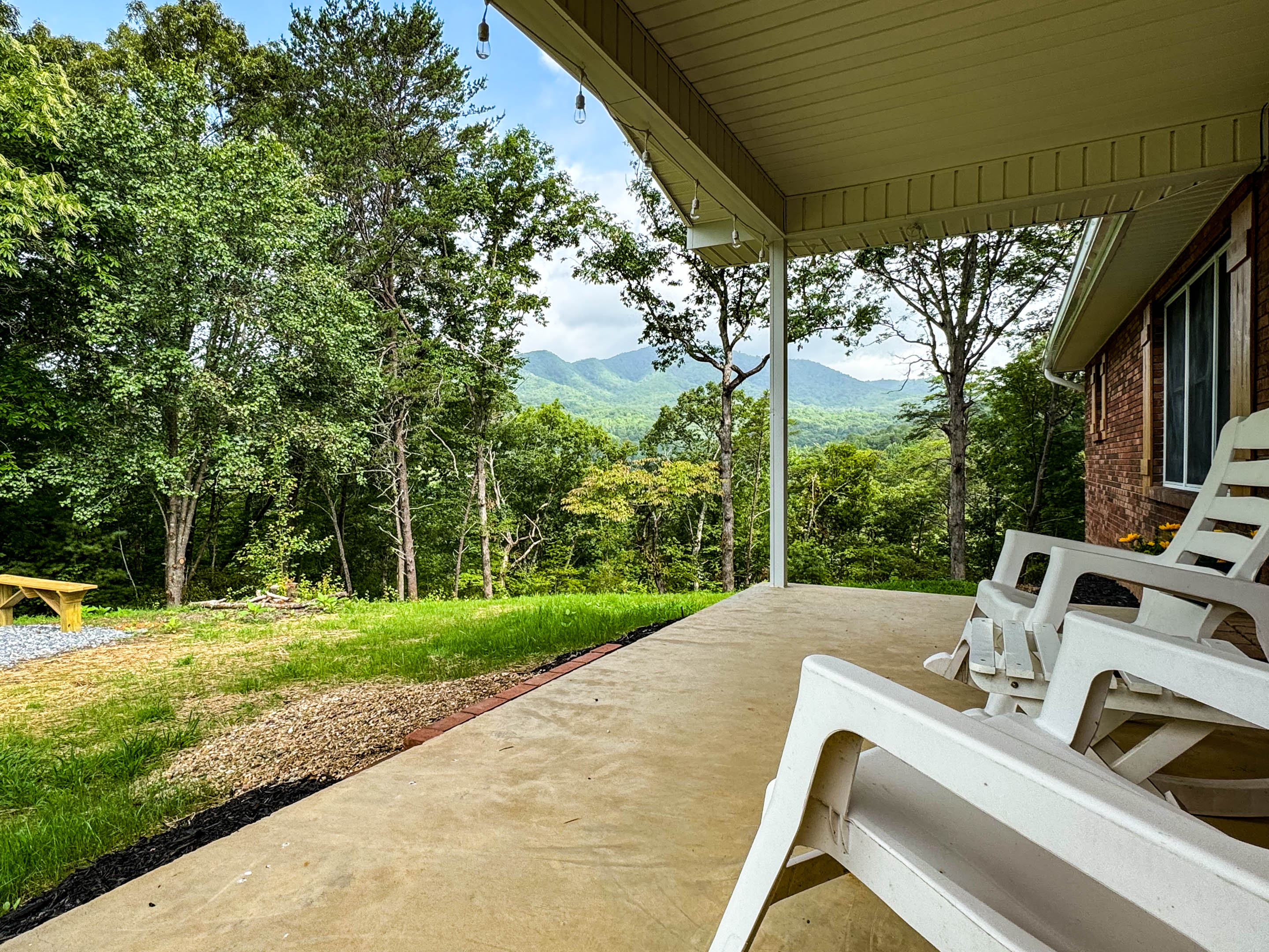 Great view and peaceful mountain environment is perfect for having a cup of coffee in the morning or unwinding from a day or adventure in the Smokies!