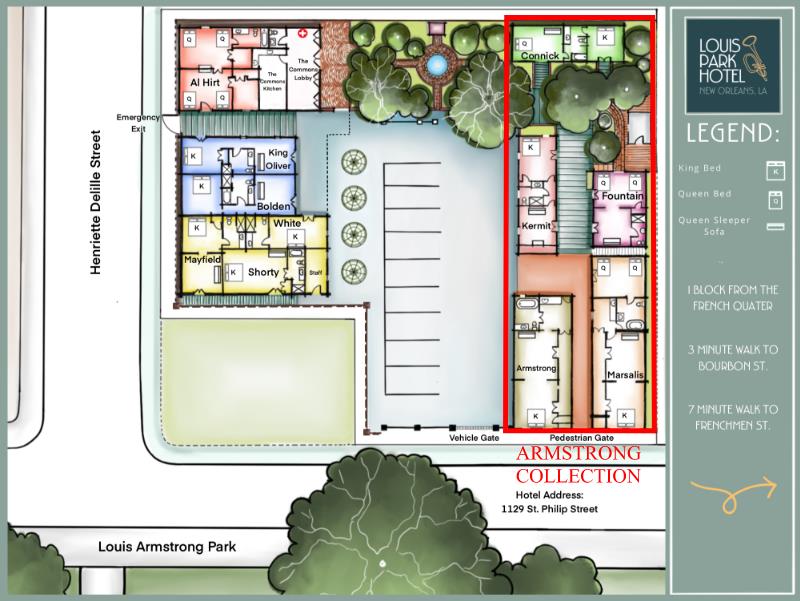 Property Map - Armstrong Collection indicated in red outline