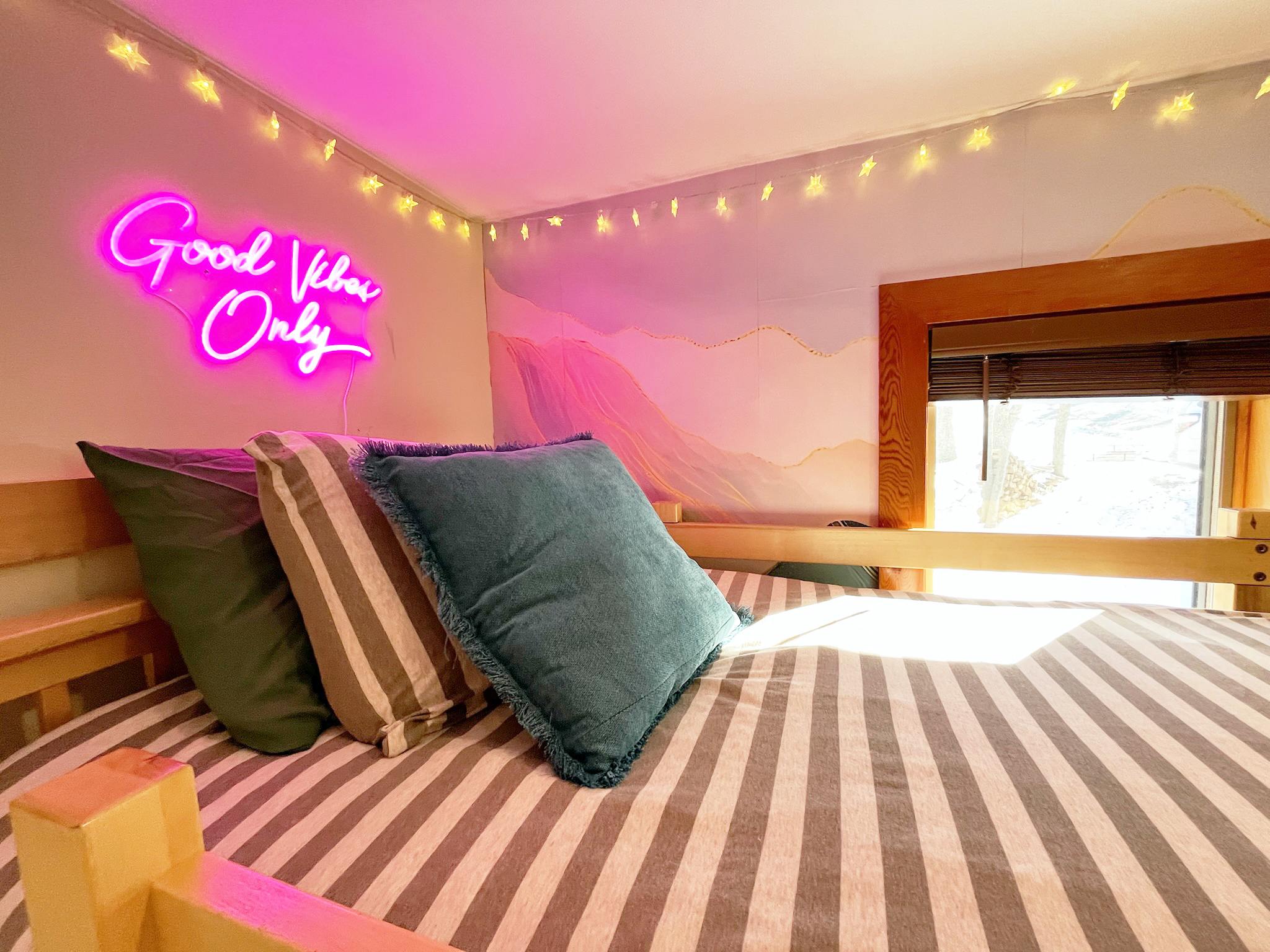 Kids Bunk Room + Full Size Bean Bag Chair