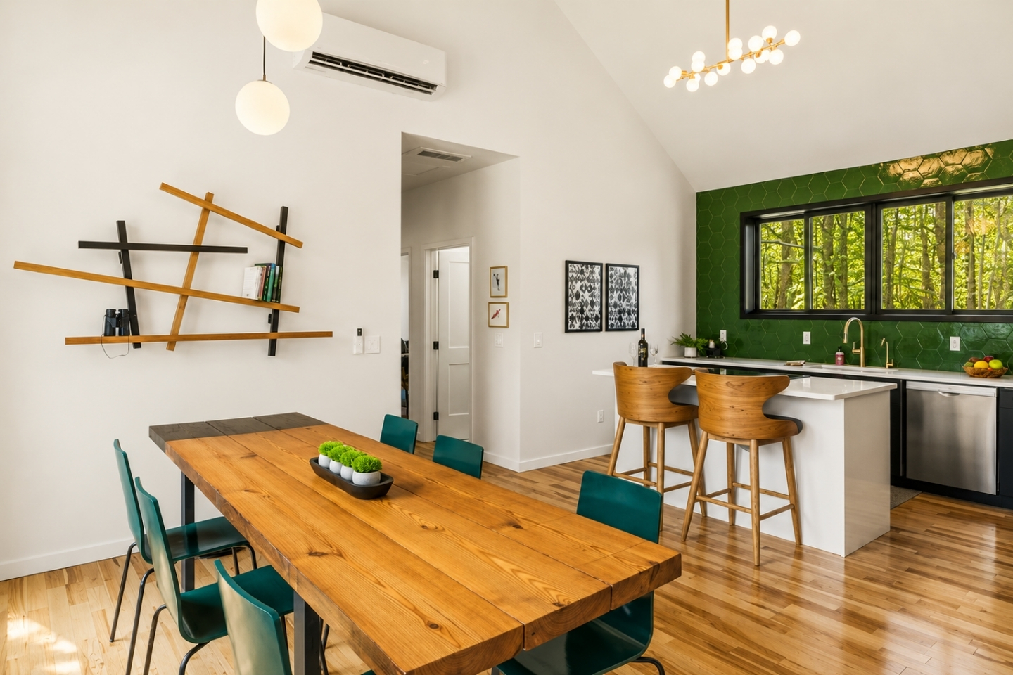 Step into a space designed for both functionality and style, where culinary creativity meets elegant dining. The open-concept kitchen is a chef’s dream, featuring sleek countertops, state-of-the-art appliances, and ample cabinetry for all your kitche