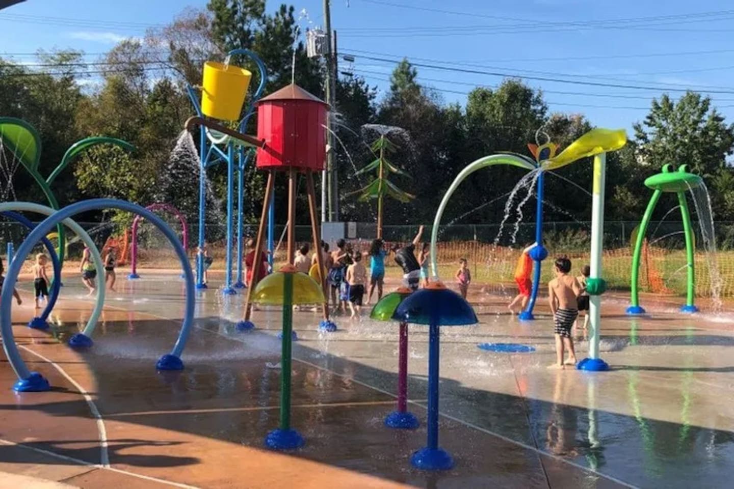 Kids will love English Park's Splash Pad!